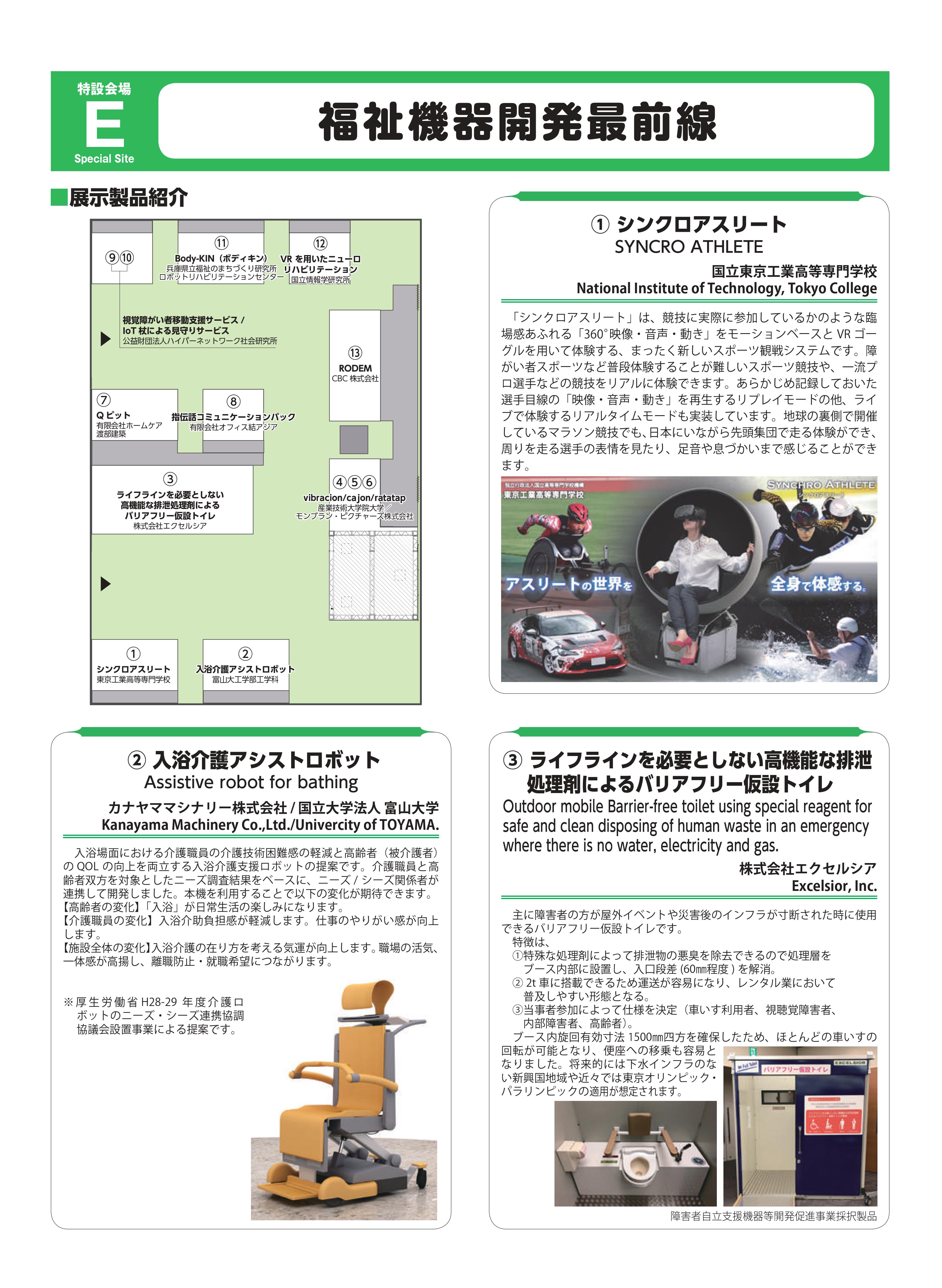 2018年　福祉機器開発最前線